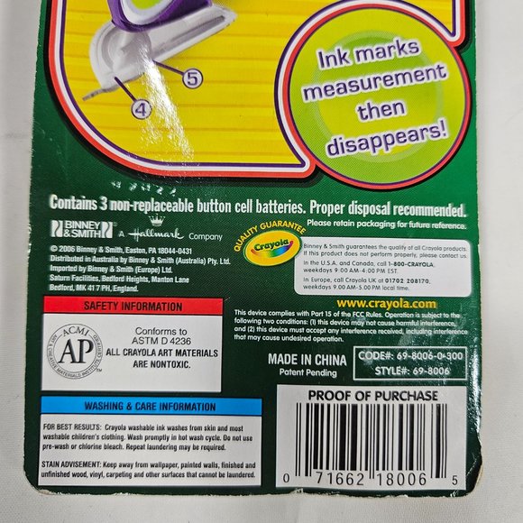 Crayola Audio Ruler Ages 6+ Measures out loud School Supplies - Picture 3 of 7